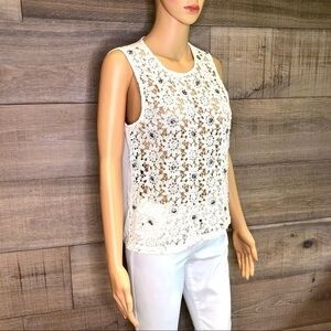Flower crochet top size M